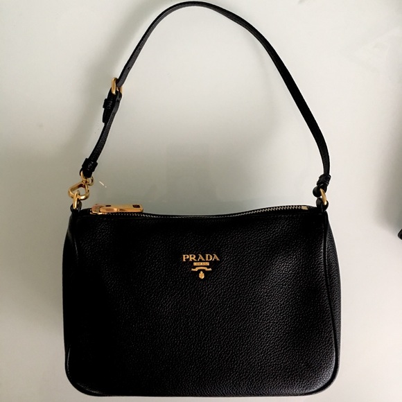 Prada Handbags - PRADA Vitello Pochette Shoulder Bag
